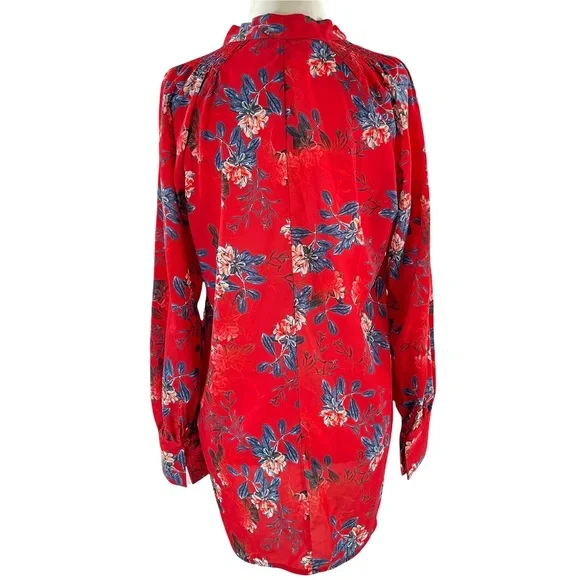 French Connection Kioa Crepe Tie Neck Top - Picture 6 of 7